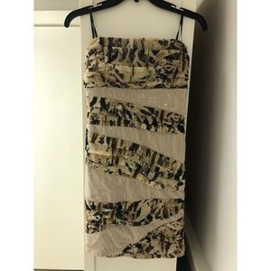 Colorful strapless dress size 7